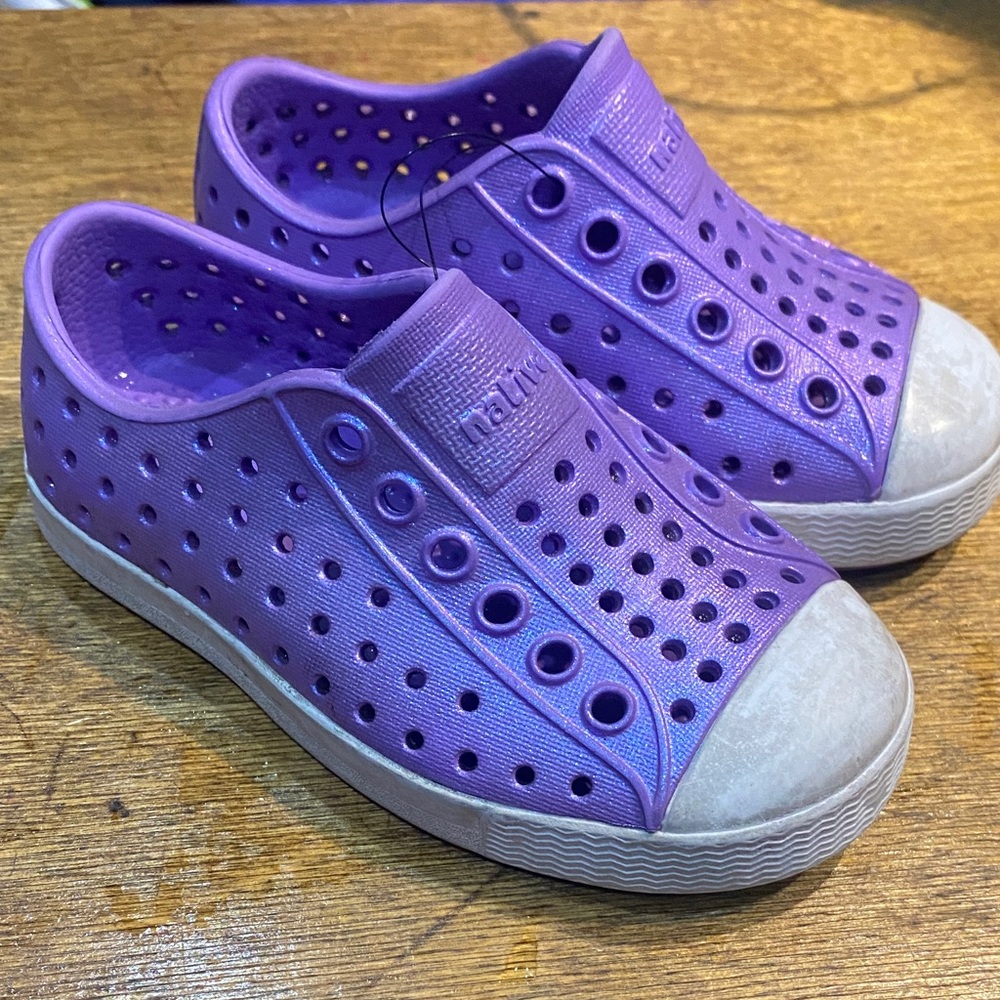 Native Kids Purple Shiny Water Shoes toddler 6